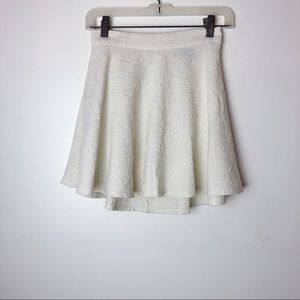 Forever 21 | Off-White Embroidered Skater Skirt